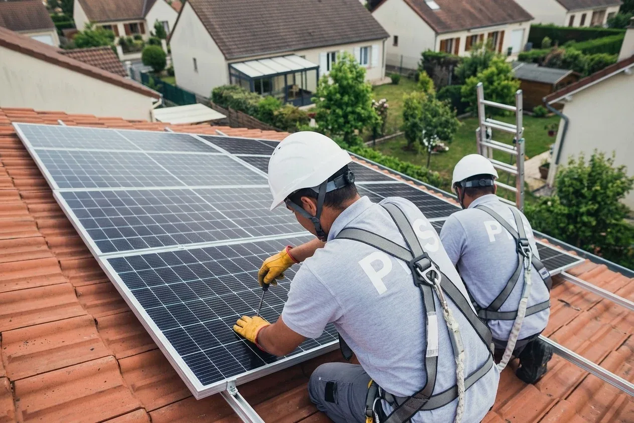 Installation de panneaux solaires en toiture à Poissy
